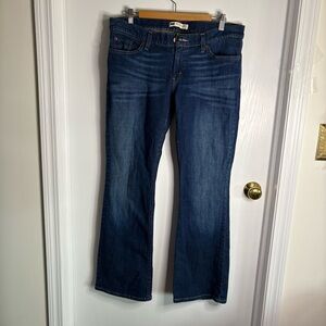 Levi’s 524 Too Superlow Boot Cut Classic Blue Denim Women's Jeans